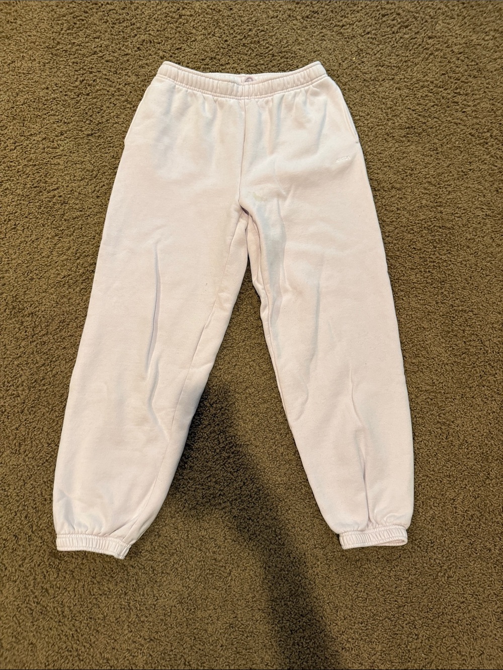 Aritzia Light Pink women’s Elastic-Waist Joggers